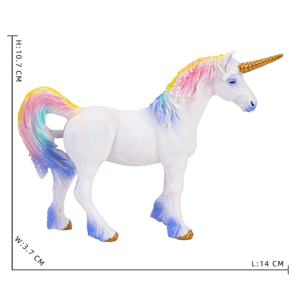 Classic Rainbow Pegasus Unicorn Figure