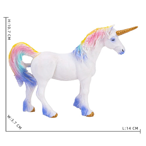 Classic Rainbow Pegasus Unicorn Figure