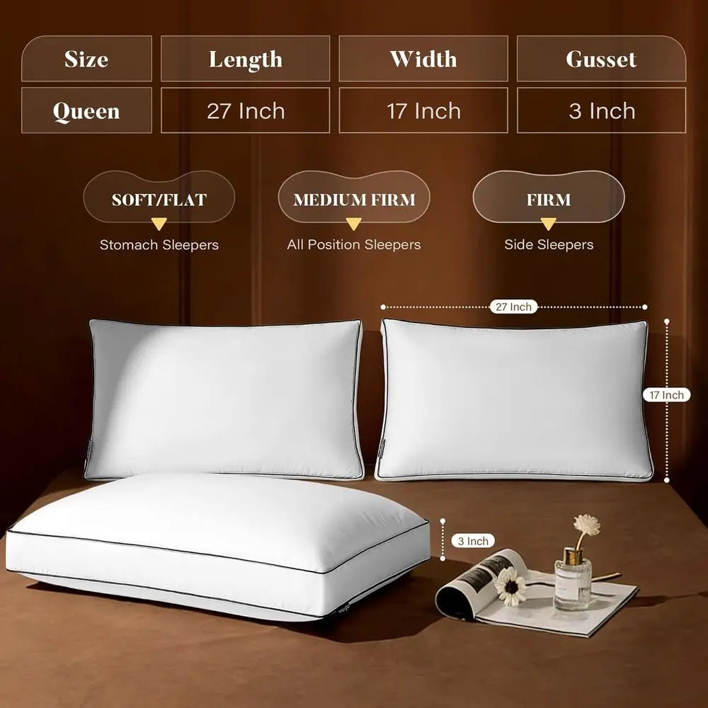Goose Down Queen Pillow Set (2-Pack)