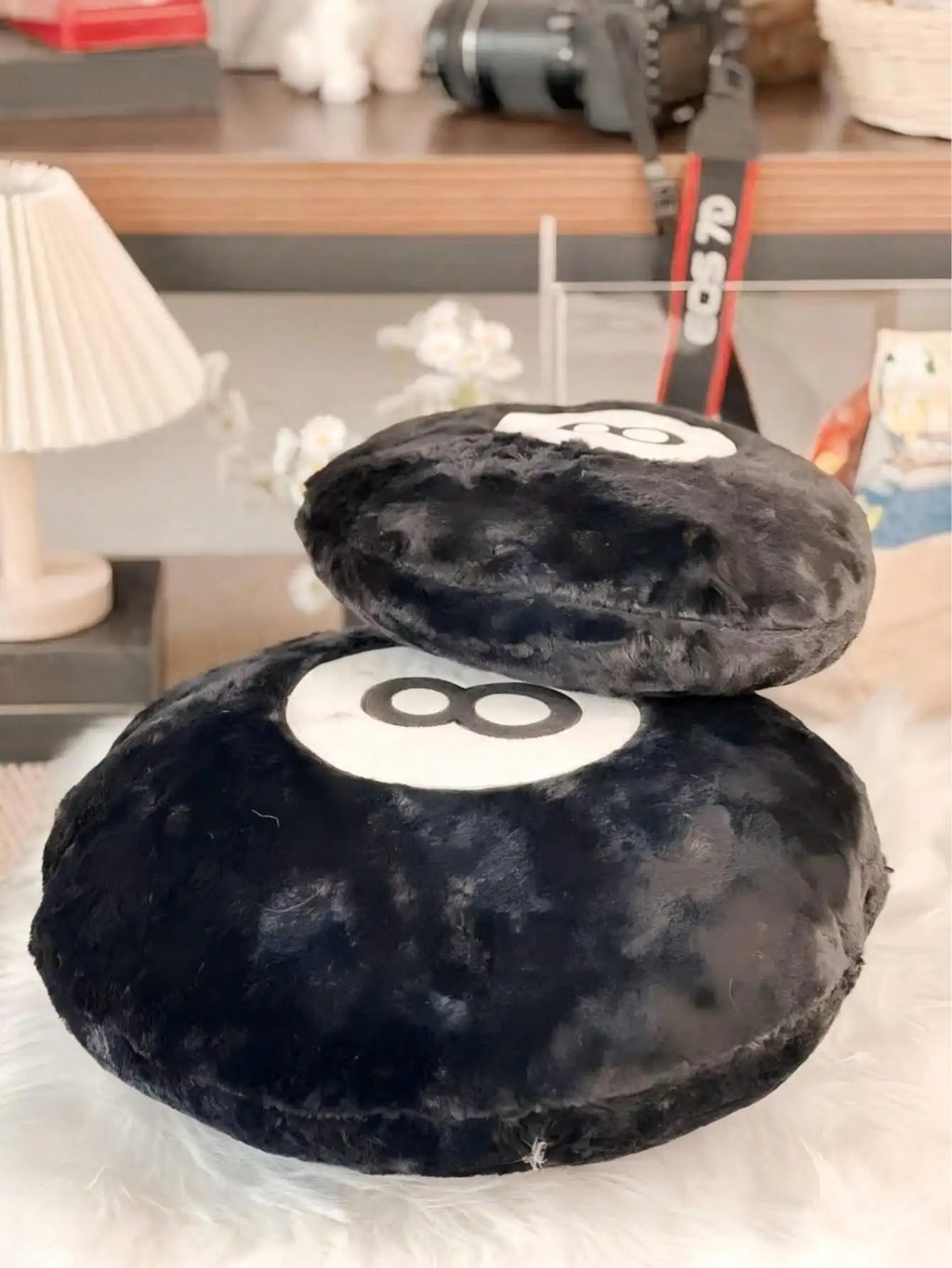 8-Ball Billiard Plush Pillow