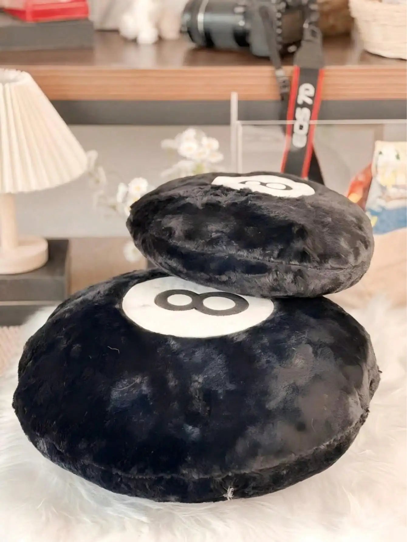 8-Ball Billiard Plush Pillow