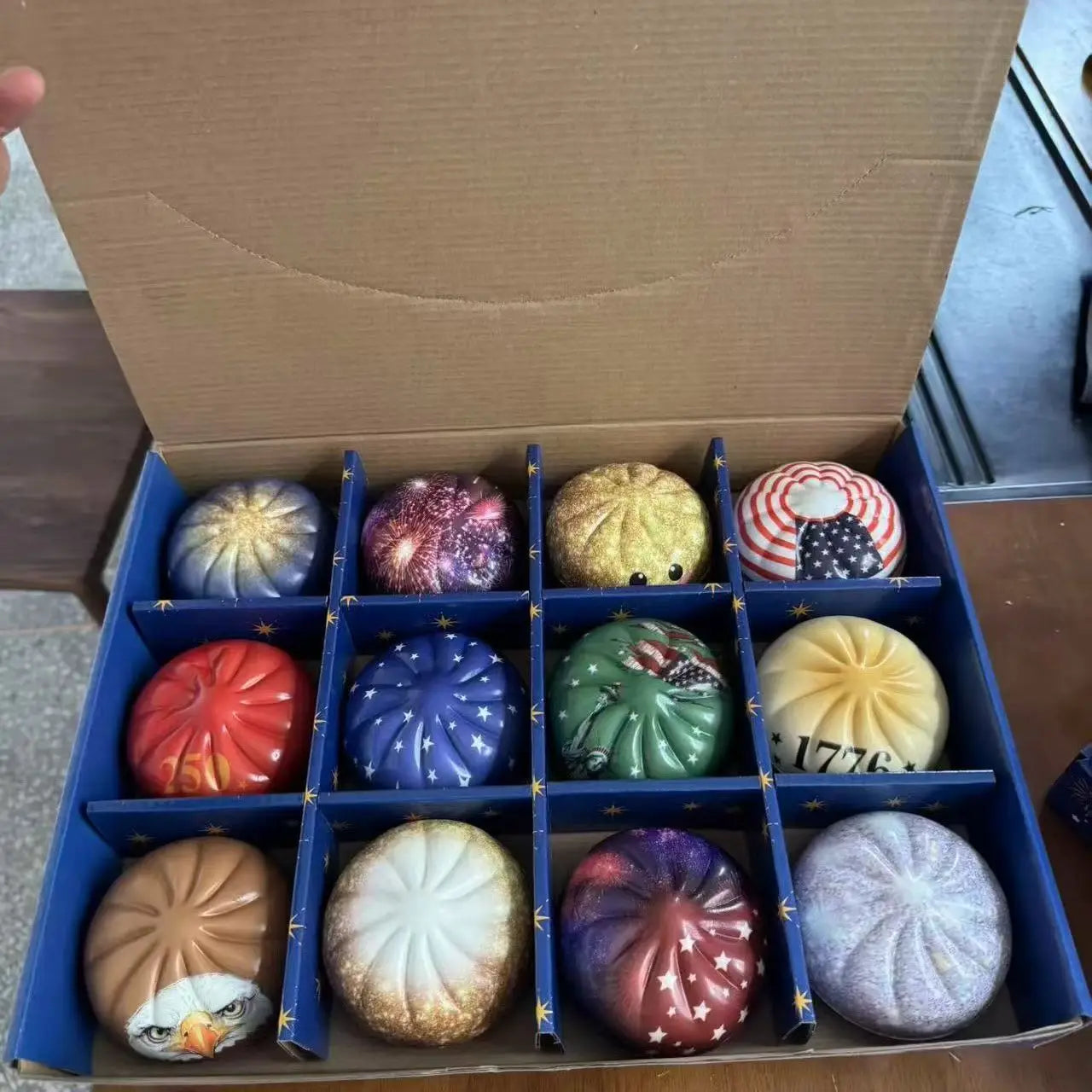 Liberty Dumplings Squishy Set — USA 250th Anniversary (12-Pack)