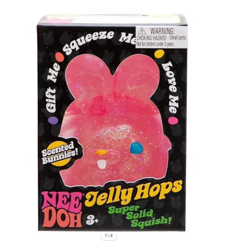 Glitter Bunny Squishy Toy