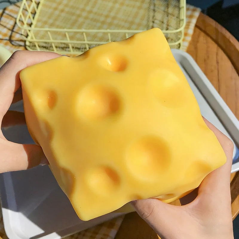 Squishy Square Cheese Fidget Toy — Slow Rebound Butter Cheese Stress Ball