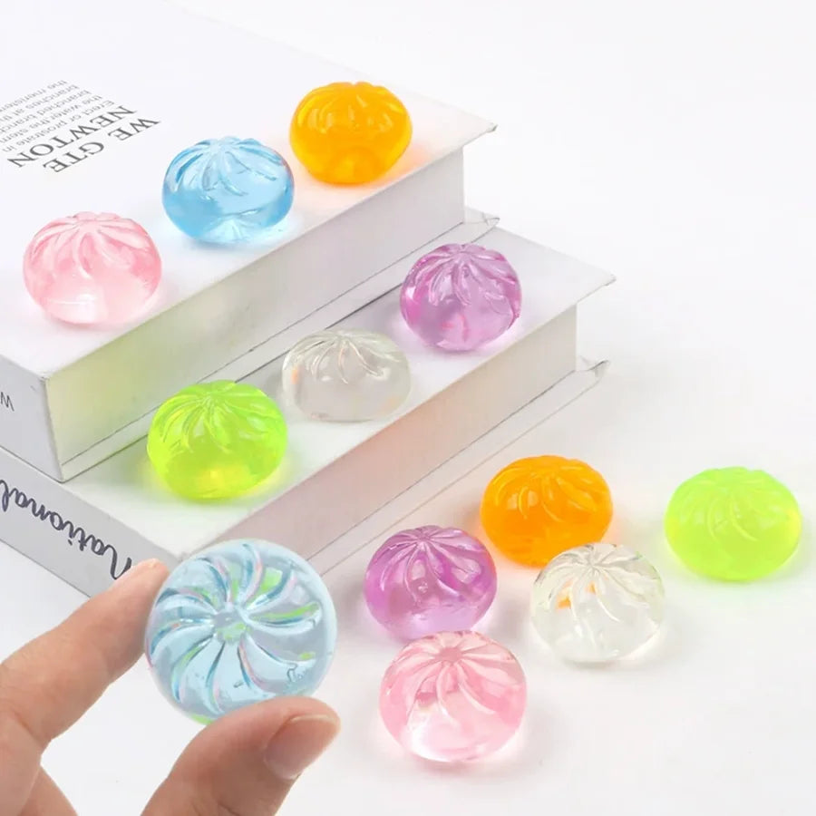 Mini Dumpling Squishy Set with Steamer (5-Pack)