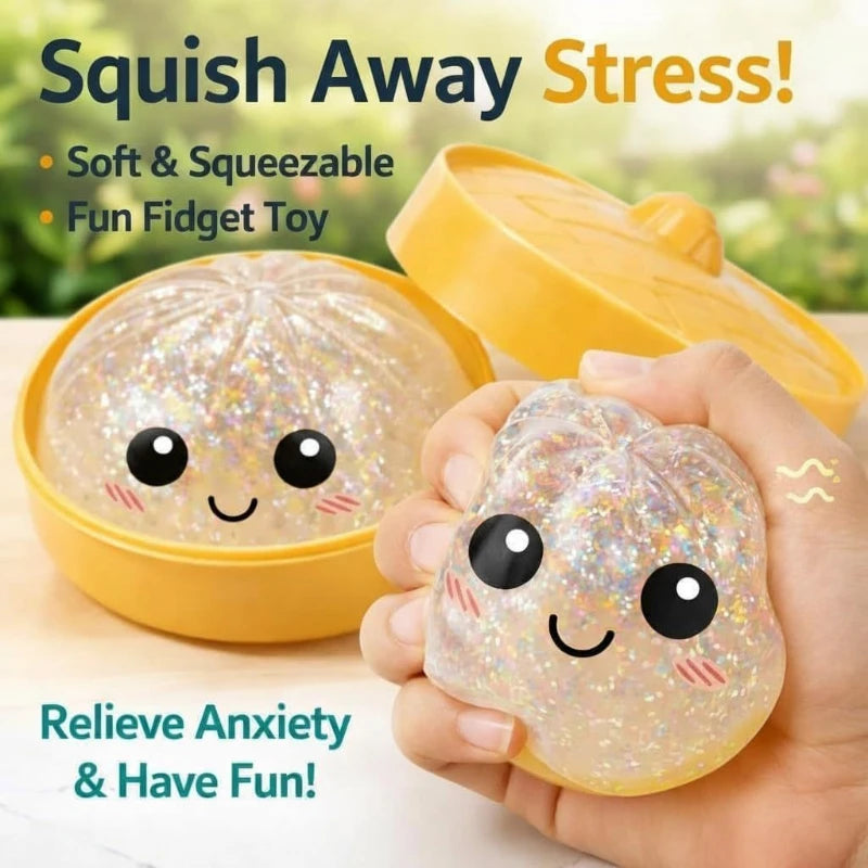 Slow Rebound Dumpling Squishy with Steamer