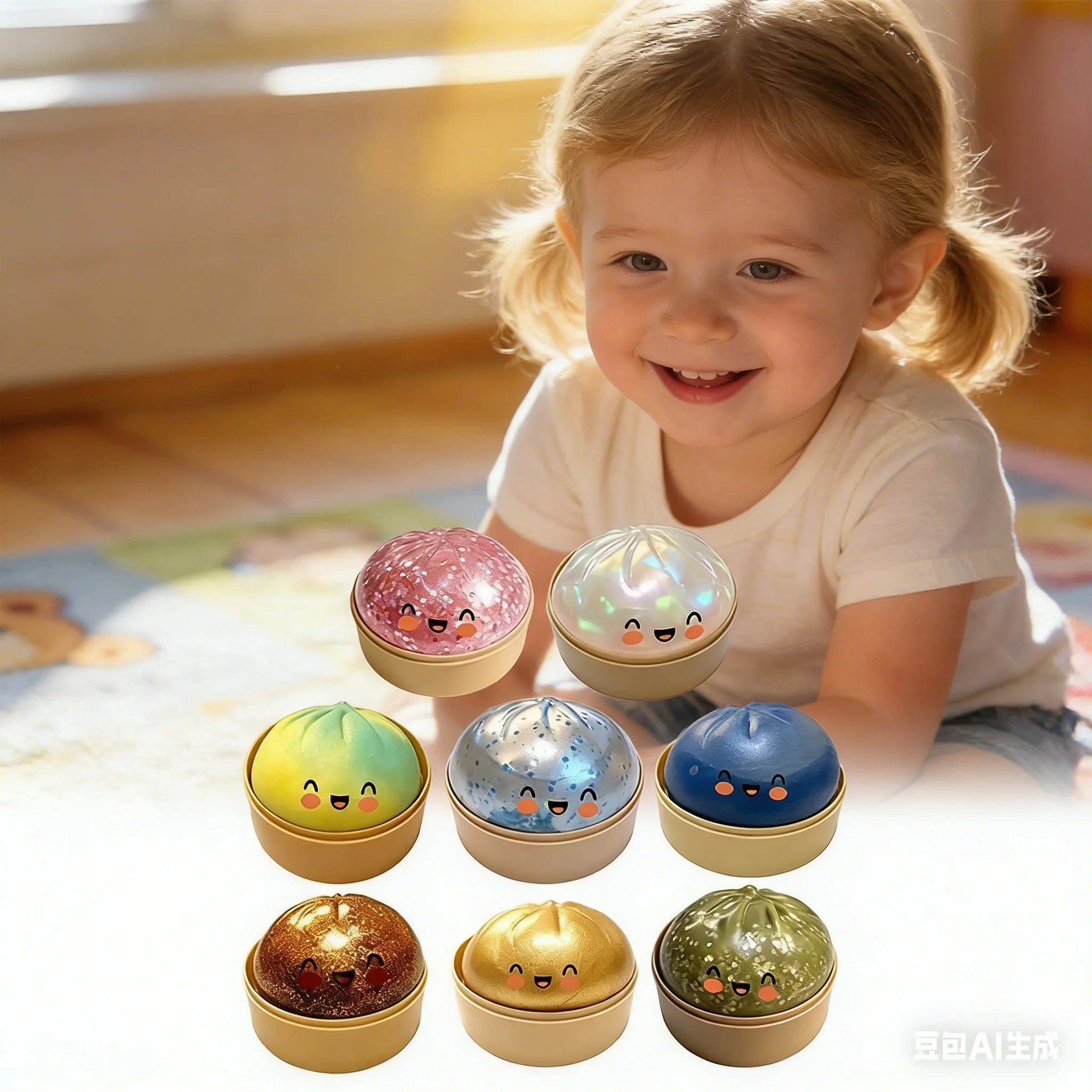 Flash Glitter Dumpling Pressure Ball