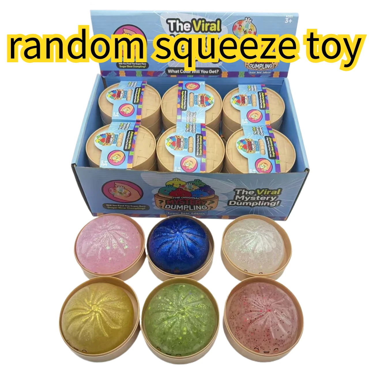 Colorful Dumpling Squishy Blind Box — Slow Rebound Sensory Toy