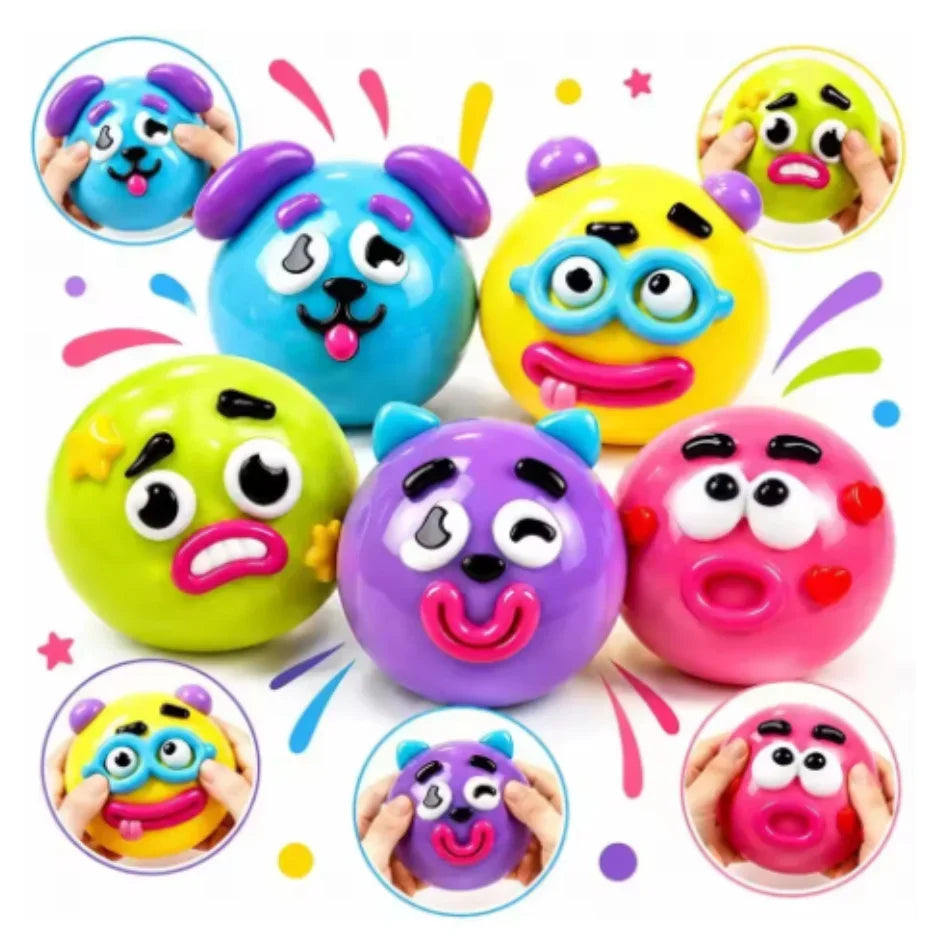 Dog Face Swap Squishy Blind Box — DIY Sensory Squeeze Toy
