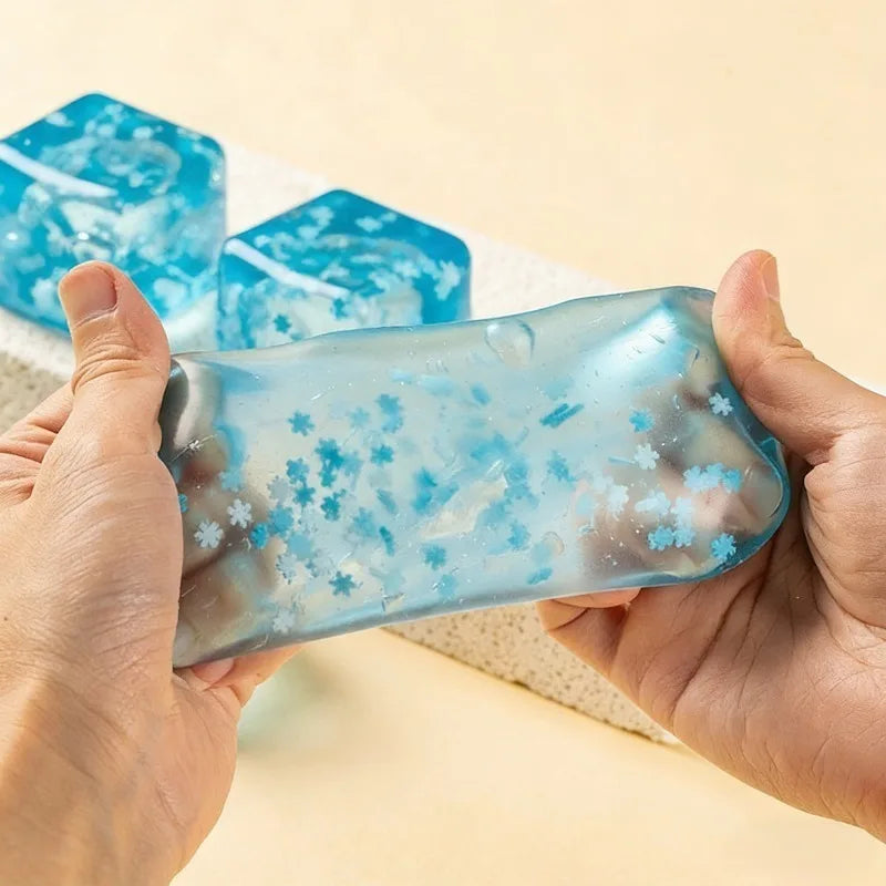Squishy Snowflake Ice Cube Toy