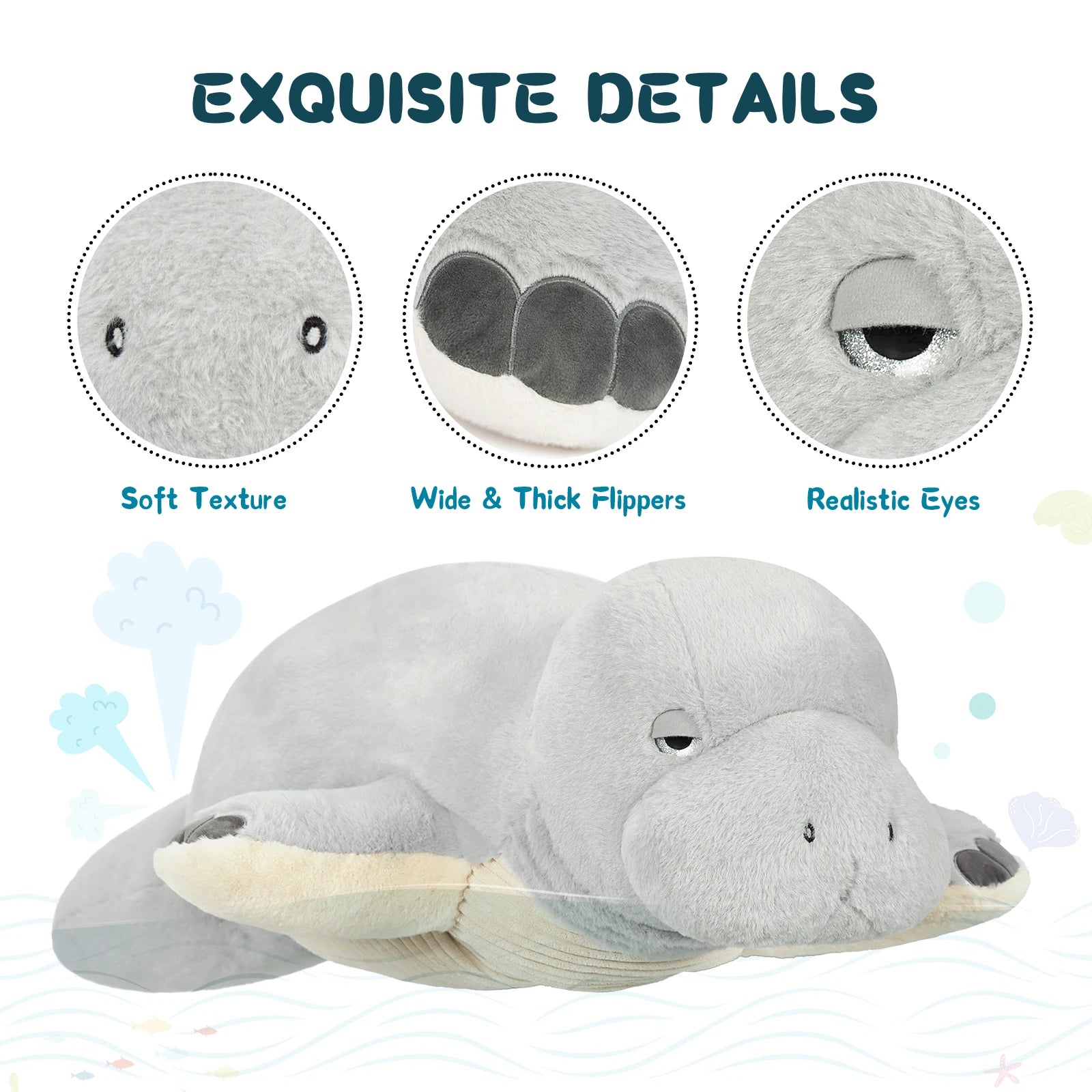 Large Manatee Plush Toy