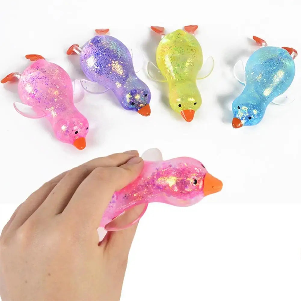 Glitter Duck Squishy Toy