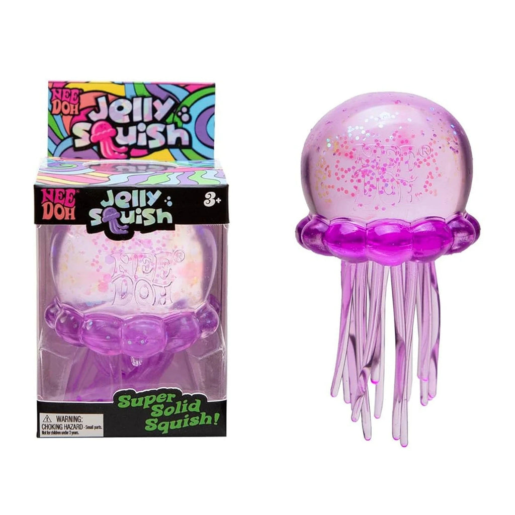 Fuzz Ball Jellyfish Squishy Blind Box — Random Color Squeeze Toy