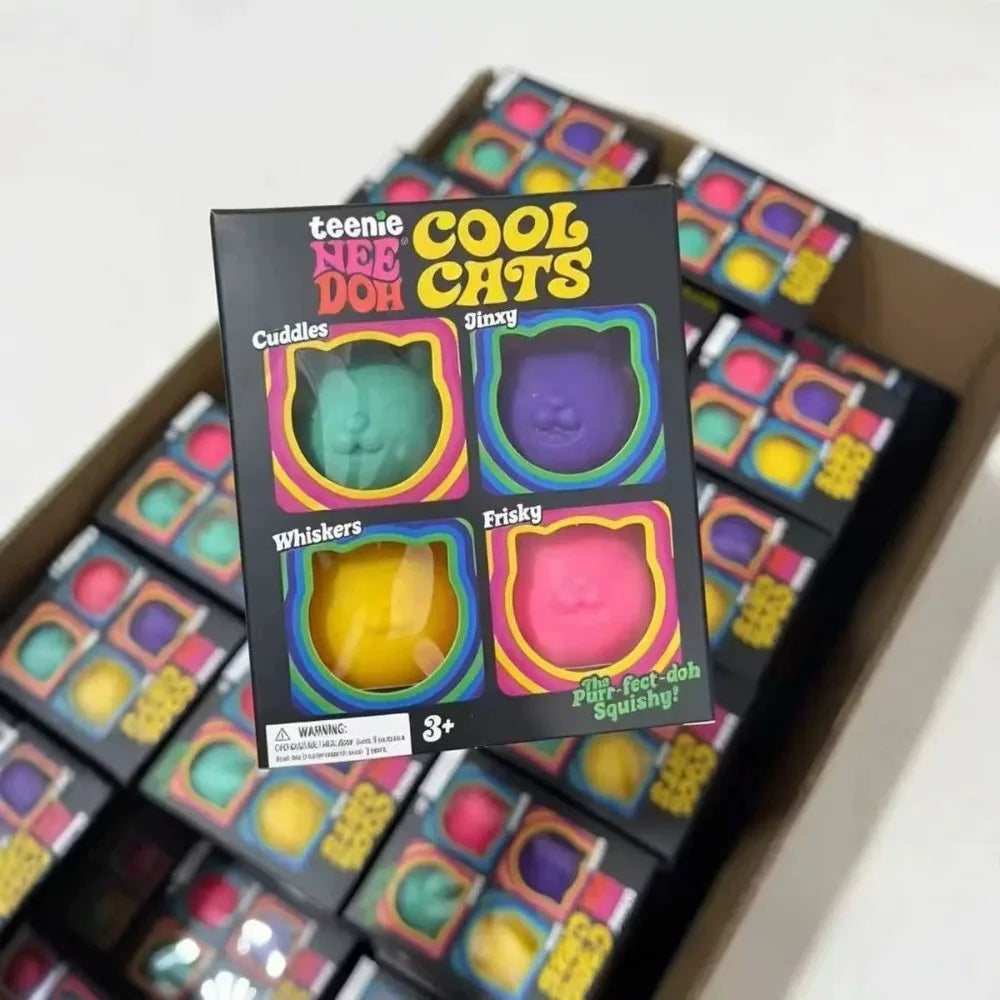 Cute Pet Cat Squeeze Toy — Children Decompression Pinch Music Sensory