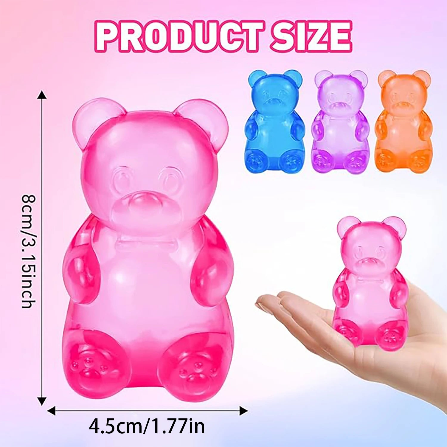 Little Bear Maltose Pinch Stress Relief Ball — Slow Rebound Music Toy