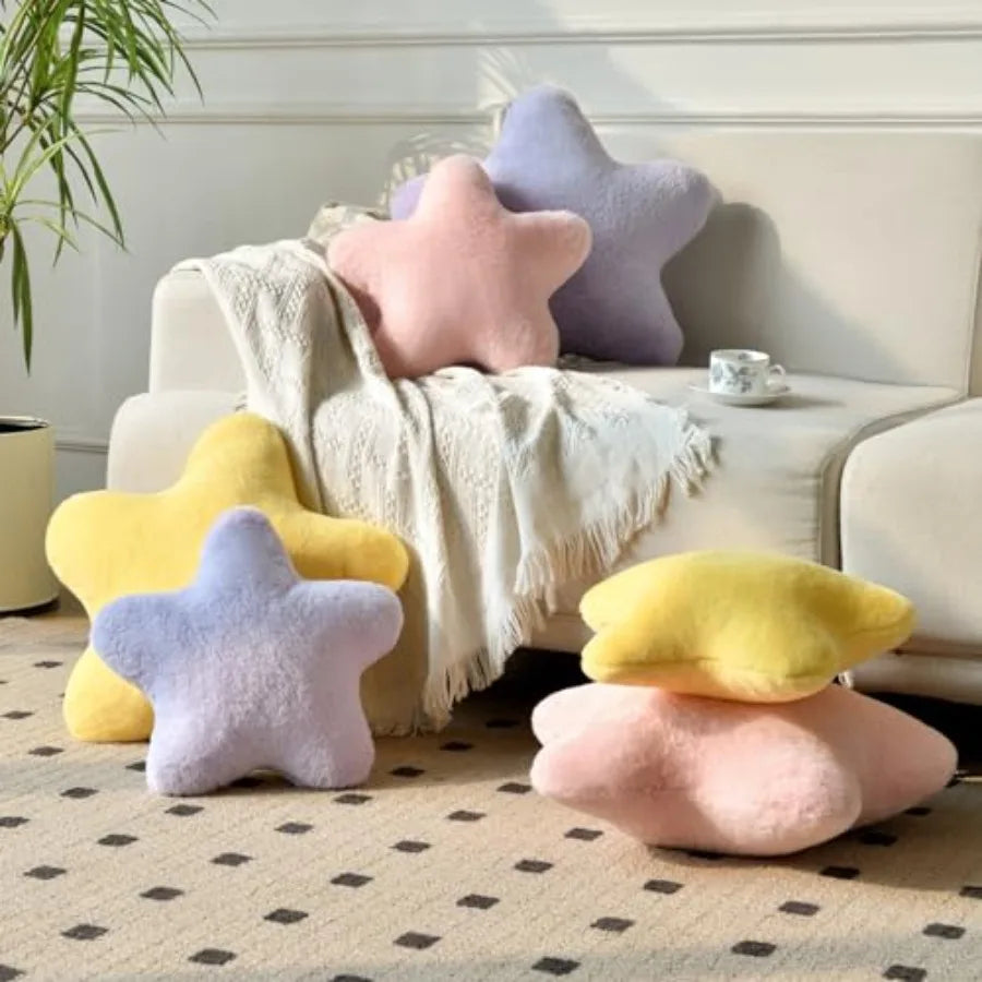 Plush Star Throw Pillow