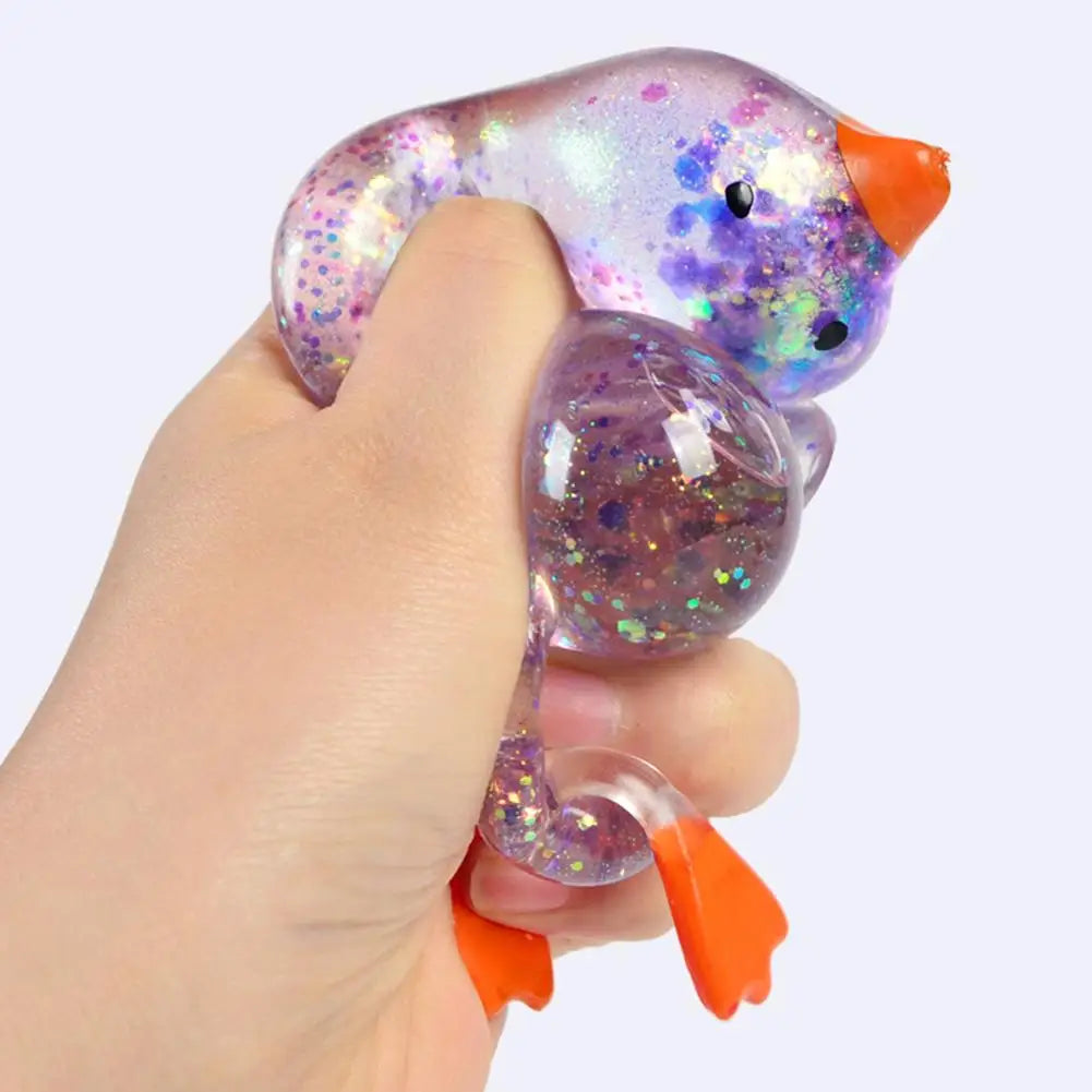 Glitter Duck Squishy Toy