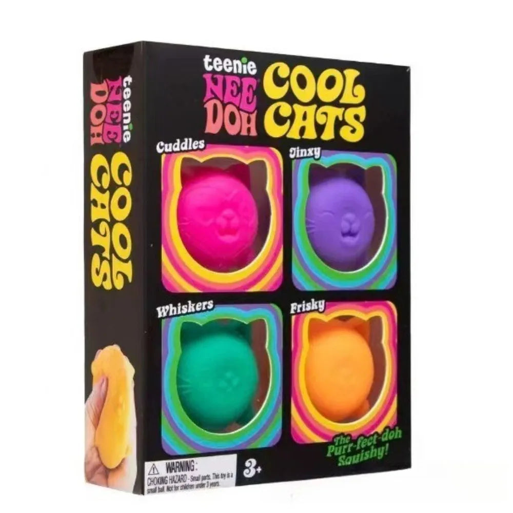 Cute Pet Cat Squeeze Toy — Children Decompression Pinch Music Sensory
