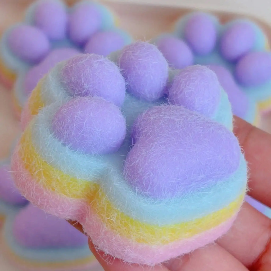 Cat Paw Mochi Taba Squishy Fidget Toy — Slow Rebound Stress Gift