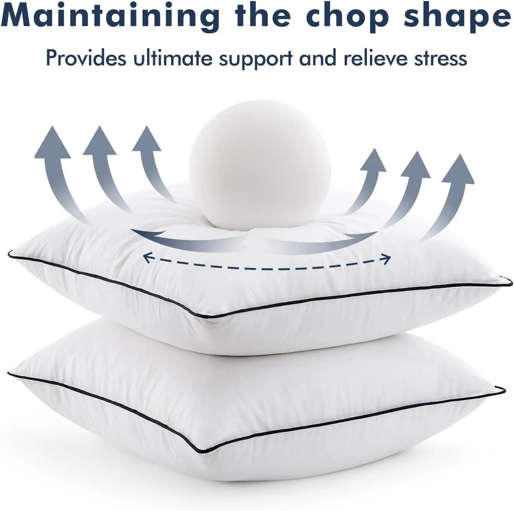 Goose Feather Down Euro Pillow Set (2-Pack)