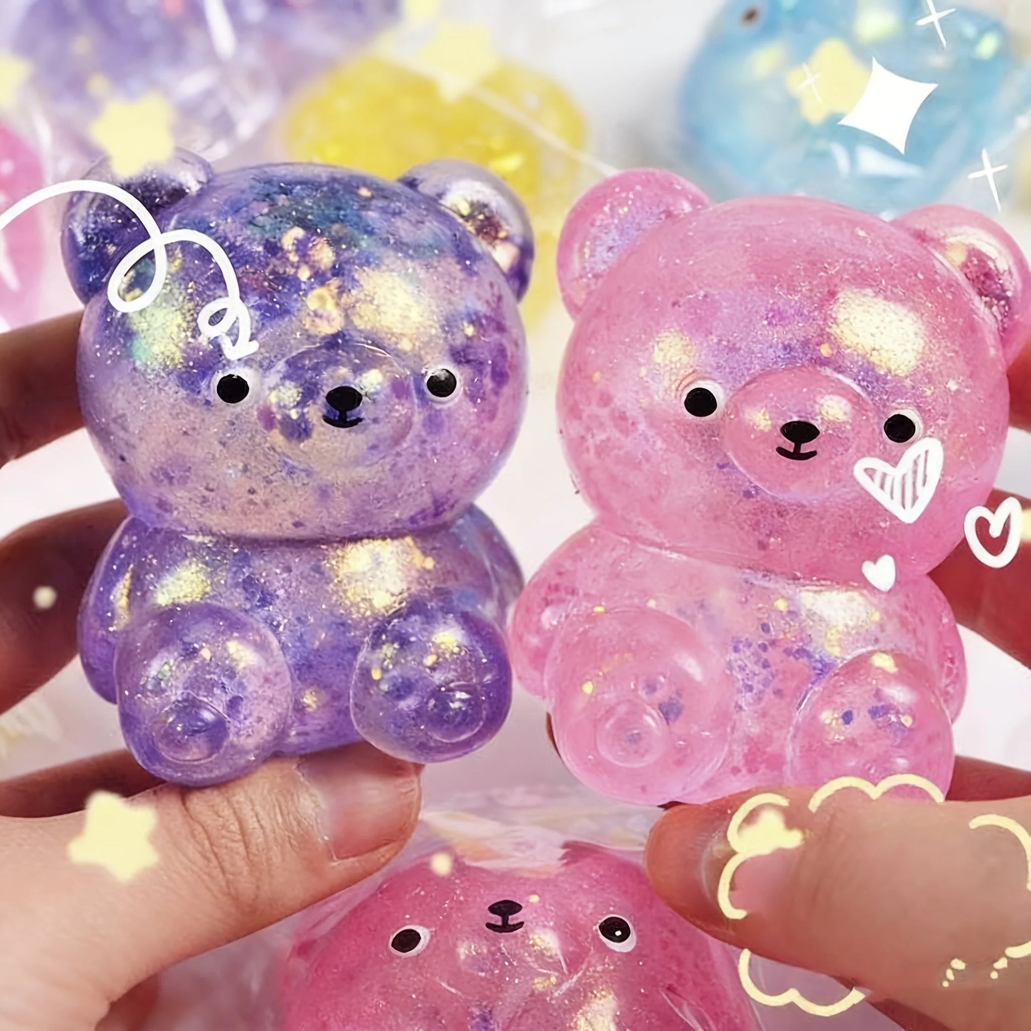 Iridescent Bear Squishy Toy