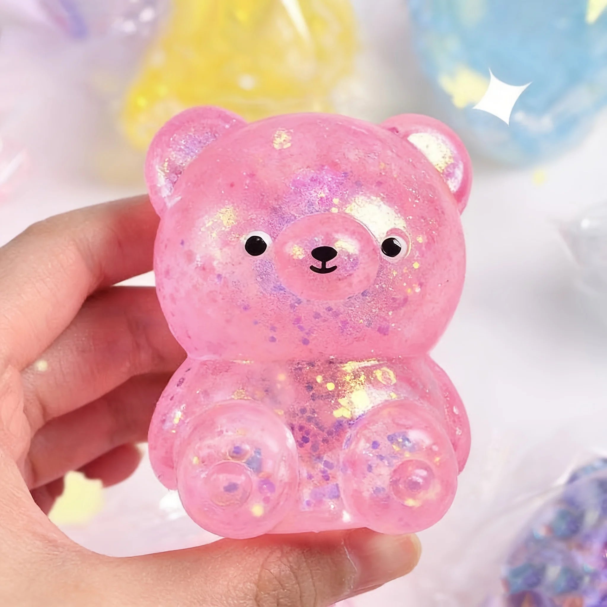 Iridescent Bear Squishy Toy